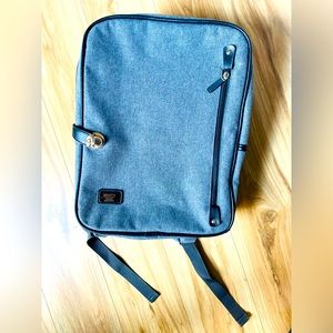 Gray Korean School Laptop Backpack